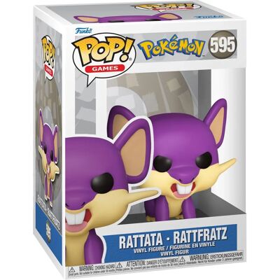 Figurina in vinile Funko Rattata - Collezione Pokémon - 9cm - Ufficiale Figurina in vinile Funko Rattata - Collezione Pokémon - 9cm - Ufficiale
