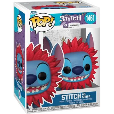 Funko Pop! Disney Stitch In Costume - Stitch As Simba N°1461 Funko Pop! Disney Stitch In Costume - Stitch As Simba N°1461