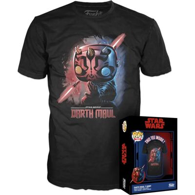 Funko Darth Maul Star Wars T-Shirt - Black - Short Sleeve Funko Darth Maul Star Wars T-Shirt - Black - Short Sleeve