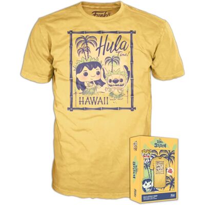 Funko Lilo & Stitch Gele Hula T-Shirt - T-Shirt Funko Lilo & Stitch Gele Hula T-Shirt - T-Shirt