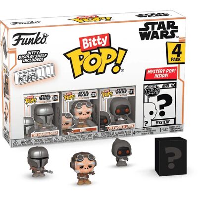 Funko Bitty Pop! Star Wars Der Mandalorian 4-Pack - Serie 2 Funko Bitty Pop! Star Wars Der Mandalorian 4-Pack - Serie 2