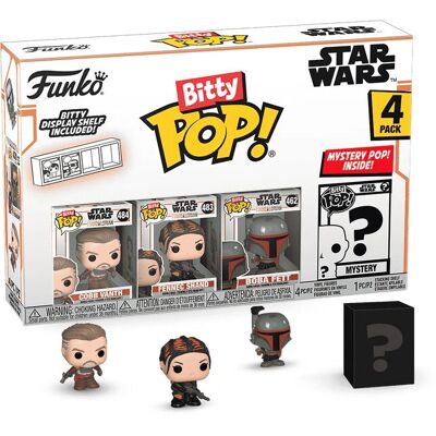Funko Bitty Pop! Star Wars The Mandalorian 4-Pack - Série 3 Funko Bitty Pop! Star Wars The Mandalorian 4-Pack - Série 3