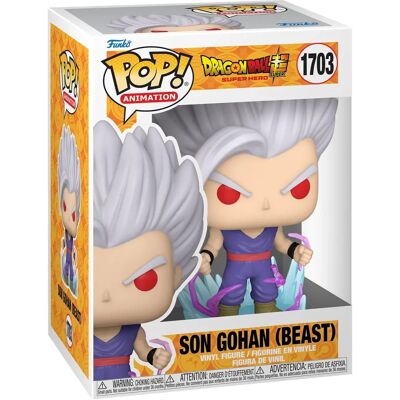 Funko Pop! Animation: Dragon Ball Super Super Hero - Son Gohan (Beast) N°1703 Funko Pop! Animation: Dragon Ball Super Super Hero - Son Gohan (Beast) N°1703