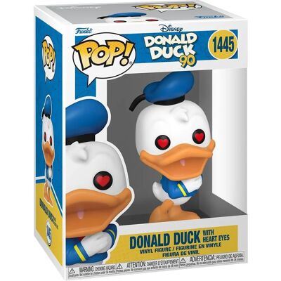 Funko Donald Duck 90. Jubiläum Herzaugen Vinylfigur Funko Donald Duck 90. Jubiläum Herzaugen Vinylfigur