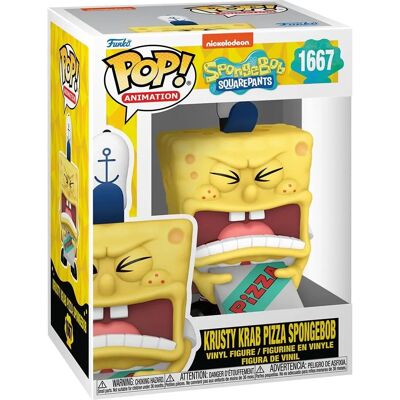 Funko SpongeBob Pizza 10cm Actionfigur - SpongeBob - 25:e Jubiläum Funko SpongeBob Pizza 10cm Actionfigur - SpongeBob - 25:e Jubiläum
