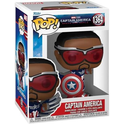 Funko Pop! Marvel Captain America Brave New World - Captain America Bobblehead N°1364 Funko Pop! Marvel Captain America Brave New World - Captain America Bobblehead N°1364
