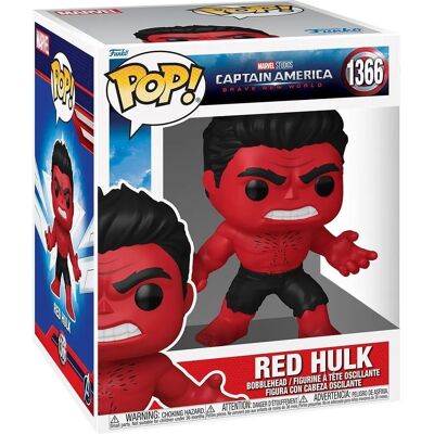 Figura Pop Funko Captain America Brave New World Figure Oversized POP! Vinyl Red Hulk 15 cm - Figuras Pop Capitán América - FK75994 Figura Pop Funko Captain America Brave New World Figure Oversized POP! Vinyl Red Hulk 15 cm - Figuras Pop Capitán América - FK75994