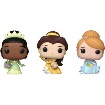 Funko Disney Cinderella, Belle, Tiana Pocket Pop! Vinyl Figuren 3er Pack - Vinyl Figuren Funko Disney Cinderella, Belle, Tiana Pocket Pop! Vinyl Figuren 3er Pack - Vinyl Figuren