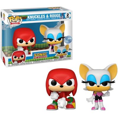 Funko Knuckles & Rouge Vinyl 2-Pack - Sonic The Hedgehog Funko Knuckles & Rouge Vinyl 2-Pack - Sonic The Hedgehog