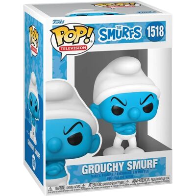 Funko Pop! Televisión: Los Pitufos - Pitufo Gruñón N°1518 Funko Pop! Televisión: Los Pitufos - Pitufo Gruñón N°1518