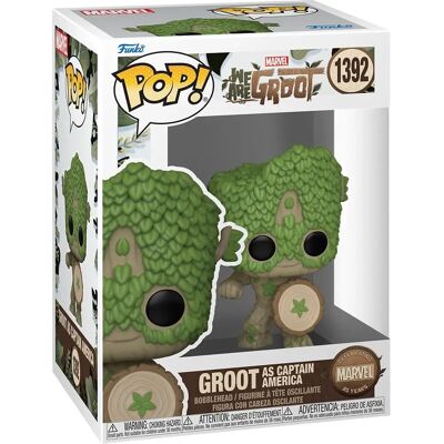 Funko Pop! Marvel Wir sind Groot - Groot als Captain America 1392 Funko Pop! Marvel Wir sind Groot - Groot als Captain America 1392