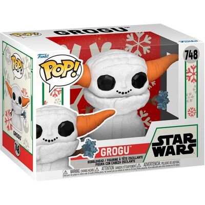 Funko Pop! Grogu Bonhomme de Neige Fête - Star Wars N° 748 - Mando - Collector Funko Pop! Grogu Bonhomme de Neige Fête - Star Wars N° 748 - Mando - Collector