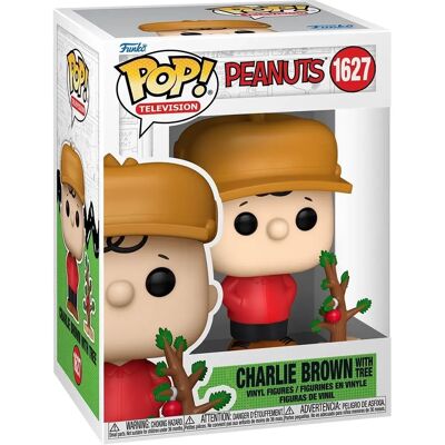 Figura de vinil Funko Pop! Charlie Brown Natal - 9 cm Figura de vinil Funko Pop! Charlie Brown Natal - 9 cm
