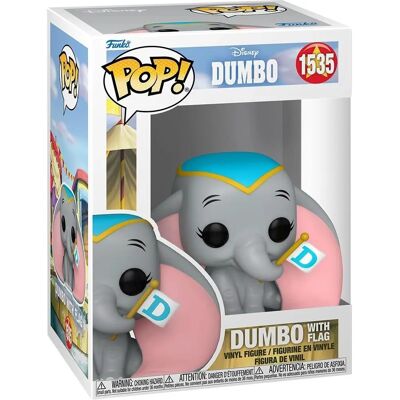 Funko Pop! Disney Dumbo - Dumbo With Flag N°1535 Funko Pop! Disney Dumbo - Dumbo With Flag N°1535