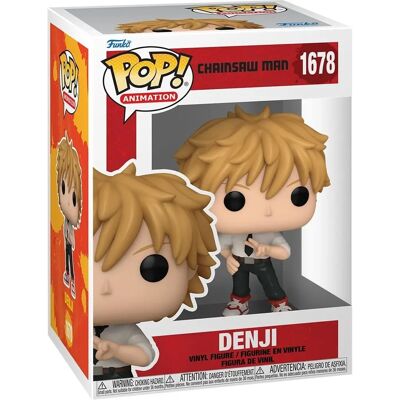 Figurinha de vinil Funko Denji Chainsaw Man - 9 cm - Figura - FK80320 Figurinha de vinil Funko Denji Chainsaw Man - 9 cm - Figura - FK80320