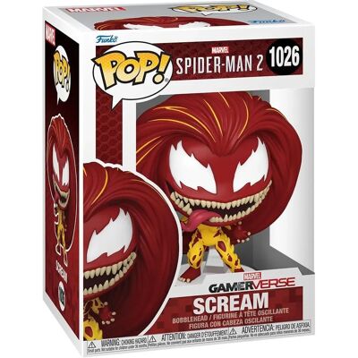 Funko Spider-Man 2 Scream Figura in Vinile - Giochi POP N° 1026 Funko Spider-Man 2 Scream Figura in Vinile - Giochi POP N° 1026