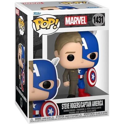 Figura in vinile Marvel Captain America di Funko - Divisa - 9cm Figura in vinile Marvel Captain America di Funko - Divisa - 9cm