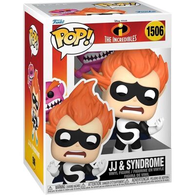 Funko Pop! Os Incríveis (20º Aniversário) - JJ & Syndrome Funko Pop! Os Incríveis (20º Aniversário) - JJ & Syndrome