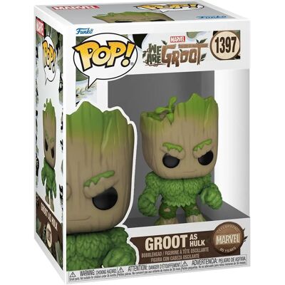 Funko Pop! Marvel Siamo Groot - Groot come Hulk 1397 Funko Pop! Marvel Siamo Groot - Groot come Hulk 1397