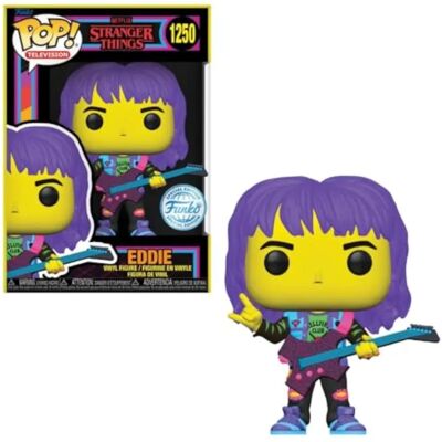 Funko Pop! TV - Stranger Things - Stranger Things - Eddie Hellfire klub z gitarą (Czarna światłość) Funko Pop! TV - Stranger Things - Stranger Things - Eddie Hellfire klub z gitarą (Czarna światłość)
