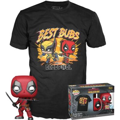 Zestaw Funko Deadpool i Wolverine - Figury i T-shirty Zestaw Funko Deadpool i Wolverine - Figury i T-shirty