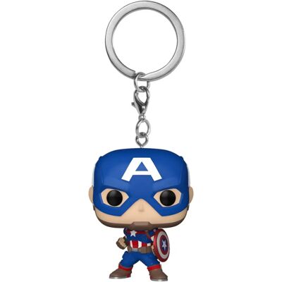 Funko Captain America Vinyl Keychain - Marvel New Classics - 229179 Funko Captain America Vinyl Keychain - Marvel New Classics - 229179