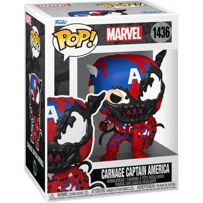 Funko Marvel Carnageized Captain America Figura z Winylu - 10cm - Absolute Carnage Funko Marvel Carnageized Captain America Figura z Winylu - 10cm - Absolute Carnage
