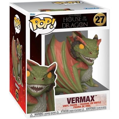 Funko Vermax House of the Dragon Figura de Vinilo Oversized - Figura de Acción Funko Vermax House of the Dragon Figura de Vinilo Oversized - Figura de Acción