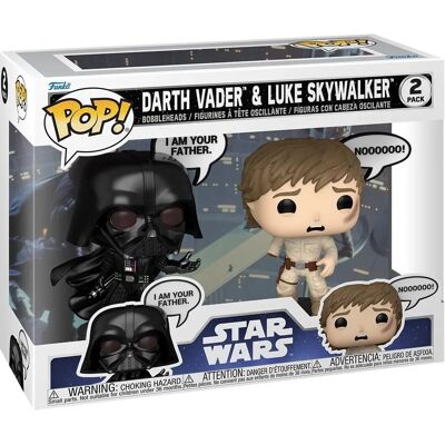 Funko Pop Darth Vader y Luke Skywalker 2-pack - Colección Star Wars Funko Pop Darth Vader y Luke Skywalker 2-pack - Colección Star Wars