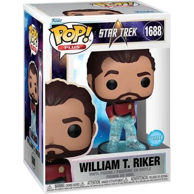 Funko Star Trek Riker Glitter Vinyl Figuur - 12cm Funko Star Trek Riker Glitter Vinyl Figuur - 12cm