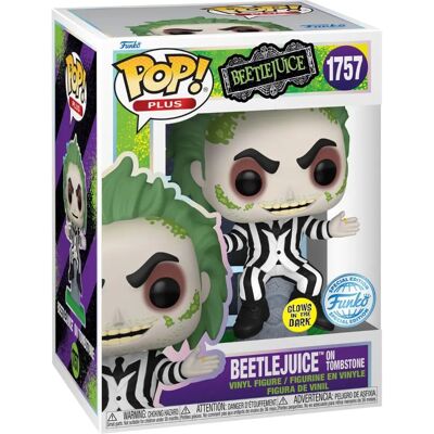Funko POP! PLUS Beetlejuice Sobre Túmulo (Brilha) - Beetlejuice Funko POP! PLUS Beetlejuice Sobre Túmulo (Brilha) - Beetlejuice