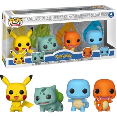Funko Pikachu Squirtle Charmander Bulbasaur 4-Pack - Figurka akcji Funko Pikachu Squirtle Charmander Bulbasaur 4-Pack - Figurka akcji