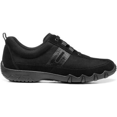 Hotter Leanne II Breite Passform Sportschuhe - Schwarz Krok Ns - Damen Sportschuhe Hotter Leanne II Breite Passform Sportschuhe - Schwarz Krok Ns - Damen Sportschuhe