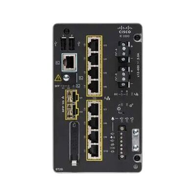 Switch réseau Cisco Catalyst IE-3300-8T2S-A - Manage Layer 2 Gigabit Ethernet - Noir Switch réseau Cisco Catalyst IE-3300-8T2S-A - Manage Layer 2 Gigabit Ethernet - Noir