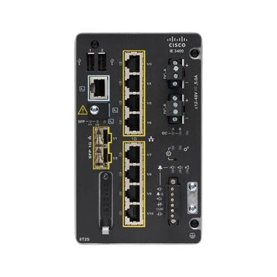 Cisco IE3400 Rugged Series - Netzwerk - Managed Switch - 8x 1Gb + 2x SFP - DIN-Schiene - Schwarz Cisco IE3400 Rugged Series - Netzwerk - Managed Switch - 8x 1Gb + 2x SFP - DIN-Schiene - Schwarz