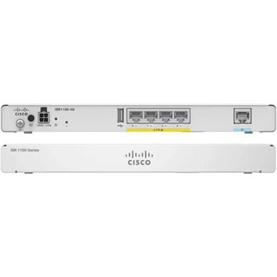 Cisco ISR1100-4G Verkabelter Router - Gigabit Ethernet - Grau Cisco ISR1100-4G Verkabelter Router - Gigabit Ethernet - Grau