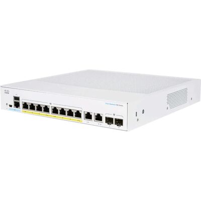 Switch Cisco CBS250-8FP-E-2G-EU Administrado - Plata Switch Cisco CBS250-8FP-E-2G-EU Administrado - Plata