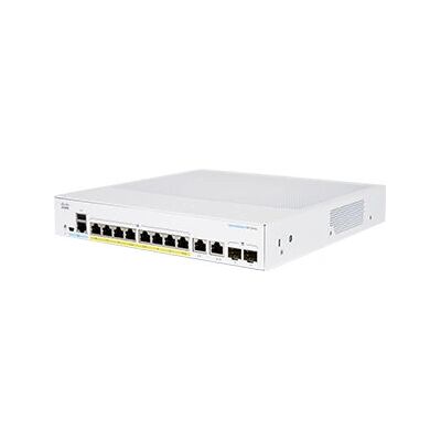 Switch de red gestionado Cisco CBS350-8FP-2G-EU - 8 puertos, PoE+ - Plata Switch de red gestionado Cisco CBS350-8FP-2G-EU - 8 puertos, PoE+ - Plata