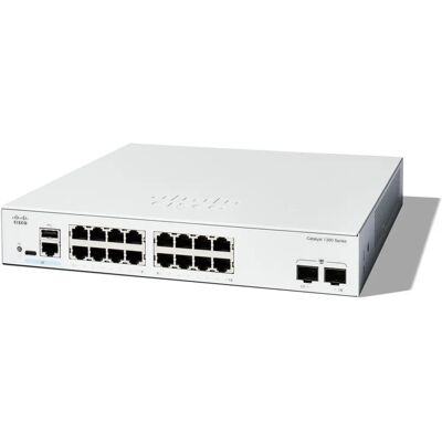 Cisco C1300-16T-2G Managed Layer 2/3 Switch - 16 Ports - SFP - Rack-Mount Cisco C1300-16T-2G Managed Layer 2/3 Switch - 16 Ports - SFP - Rack-Mount