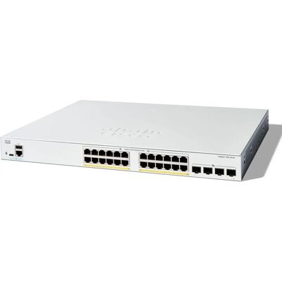 Cisco Catalyst 1200-24FP-4X Network Switch - Managed L2/L3 Gigabit Ethernet - White Cisco Catalyst 1200-24FP-4X Network Switch - Managed L2/L3 Gigabit Ethernet - White
