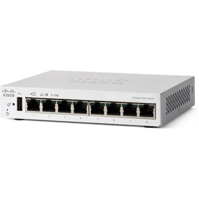 Cisco C1200-8T-D Managed Gigabit Ethernet Switch - L2/L3 - White Cisco C1200-8T-D Managed Gigabit Ethernet Switch - L2/L3 - White