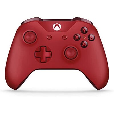 Manette sans fil Xbox de Microsoft - Rouge - Gamepad - Xbox One - Publicité Manette sans fil Xbox de Microsoft - Rouge - Gamepad - Xbox One - Publicité