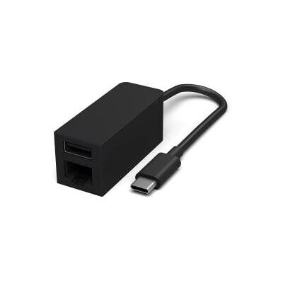 Microsoft Surface USB-C Ethernet-Adapter - Netzwerk/USB - Schwarz Microsoft Surface USB-C Ethernet-Adapter - Netzwerk/USB - Schwarz