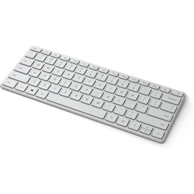 Teclado compacto Bluetooth AZERTY de Microsoft - Blanco Teclado compacto Bluetooth AZERTY de Microsoft - Blanco