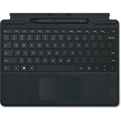Microsoft Surface Pro Signature Toetsenbord met Slim Pen 2 - Zwart - Toetsenbord voor Surface Pro 8/X Microsoft Surface Pro Signature Toetsenbord met Slim Pen 2 - Zwart - Toetsenbord voor Surface Pro 8/X