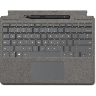 Microsoft Surface Signature Keyboard - Surface Pro 8/9/X, Platin, Alcantara, 294g Microsoft Surface Signature Keyboard - Surface Pro 8/9/X, Platin, Alcantara, 294g