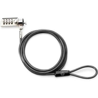 Serrure à combinaison HP - Verrou à câble - 1,83 m - Sécurisez votre appareil Serrure à combinaison HP - Verrou à câble - 1,83 m - Sécurisez votre appareil
