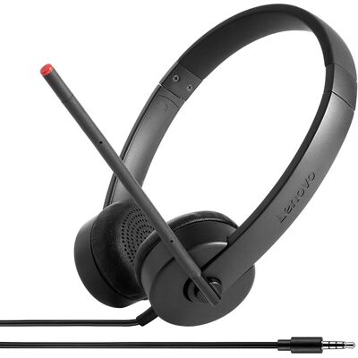 Lenovo Stereo Analog Headset - SVART Lenovo Stereo Analog Headset - SVART