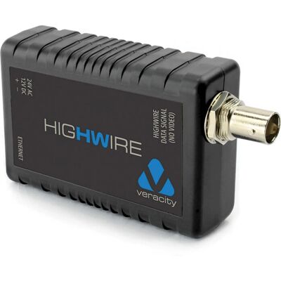 Veracity Highwire Network Media Converter - 100 Mbit/s - Black Veracity Highwire Network Media Converter - 100 Mbit/s - Black