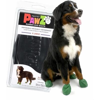 Bottes pour chiens Pawz Protex XL - Imperméables, Biodégradables - Publicité Bottes pour chiens Pawz Protex XL - Imperméables, Biodégradables - Publicité